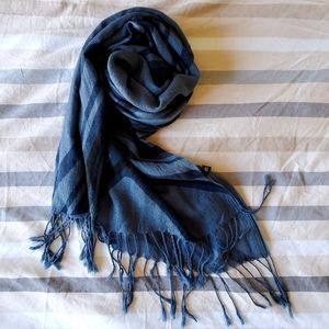 EUC Monochromatic Graphic Scarf in Blues